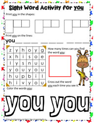 Sight Word you